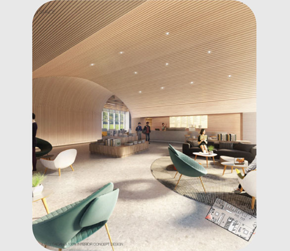 Warm interior material study